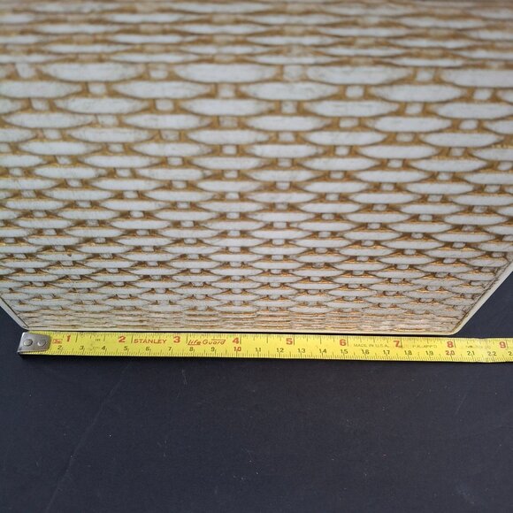 Wilson WIL-HOLD Plastic Wicker Basket Weave Sewing Box & Accessories Made in USA - Picture 12 of 16